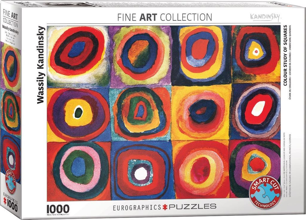 EUROGRAPHICS Puzzle Farbstudie der Quadrate 1000 Teile