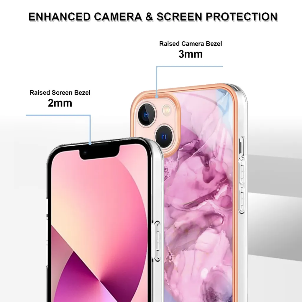kwmobile Custodia Compatibile con Apple iPhone 13 Cover - Back Case per Smartphone in Silicone TPU - Protezione Gommata - rosa shocking