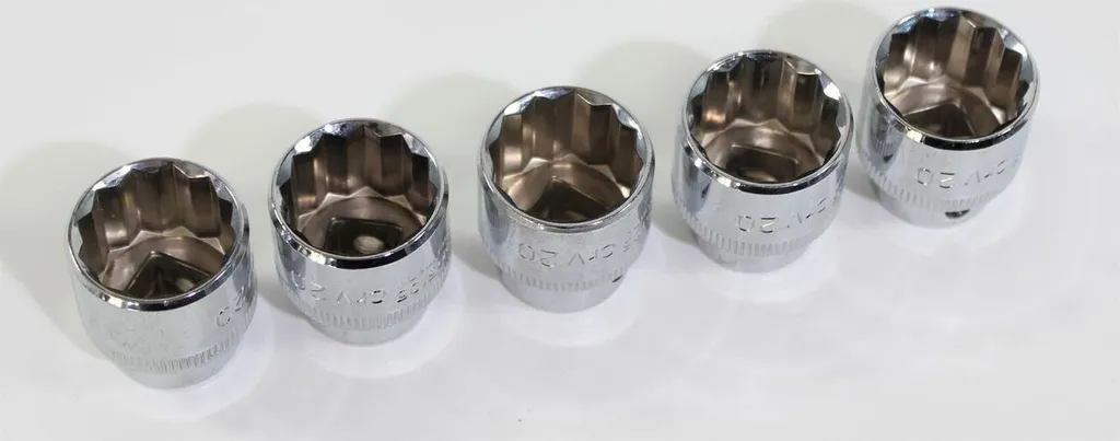 Set 5 Bussole SALTUS 3/8" 20mm CrV Profi 5105 - Qualità Solingen