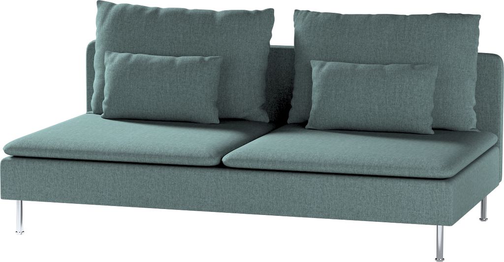 Dekoria Bezug für Söderhamn Sitzelement 3, grau- blau, Bezug für Sitzelement 3