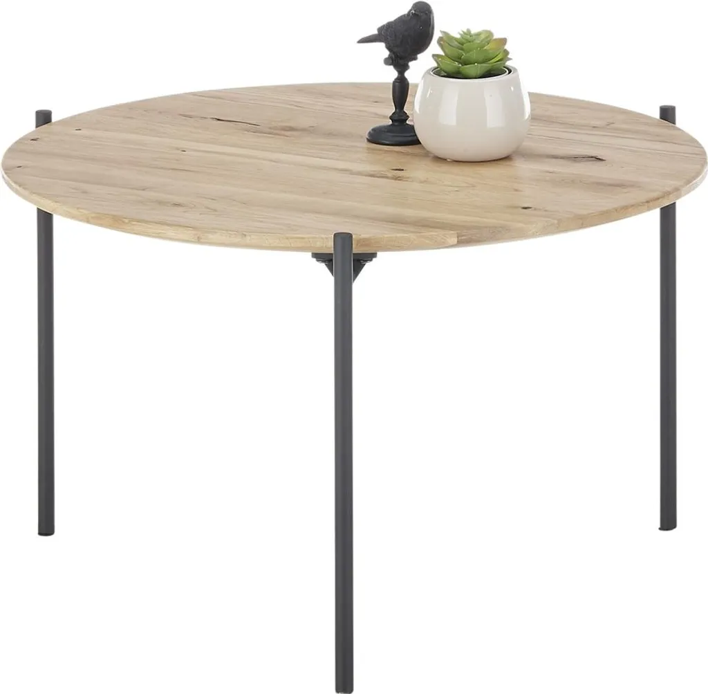 Table Basse Robuste en Chêne Massif ASSUAN - Finition Durable 55cm