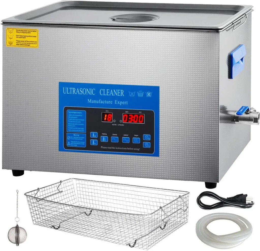 Bac à ultrasons 22 litres grande capacité pour nettoyage mécanique
