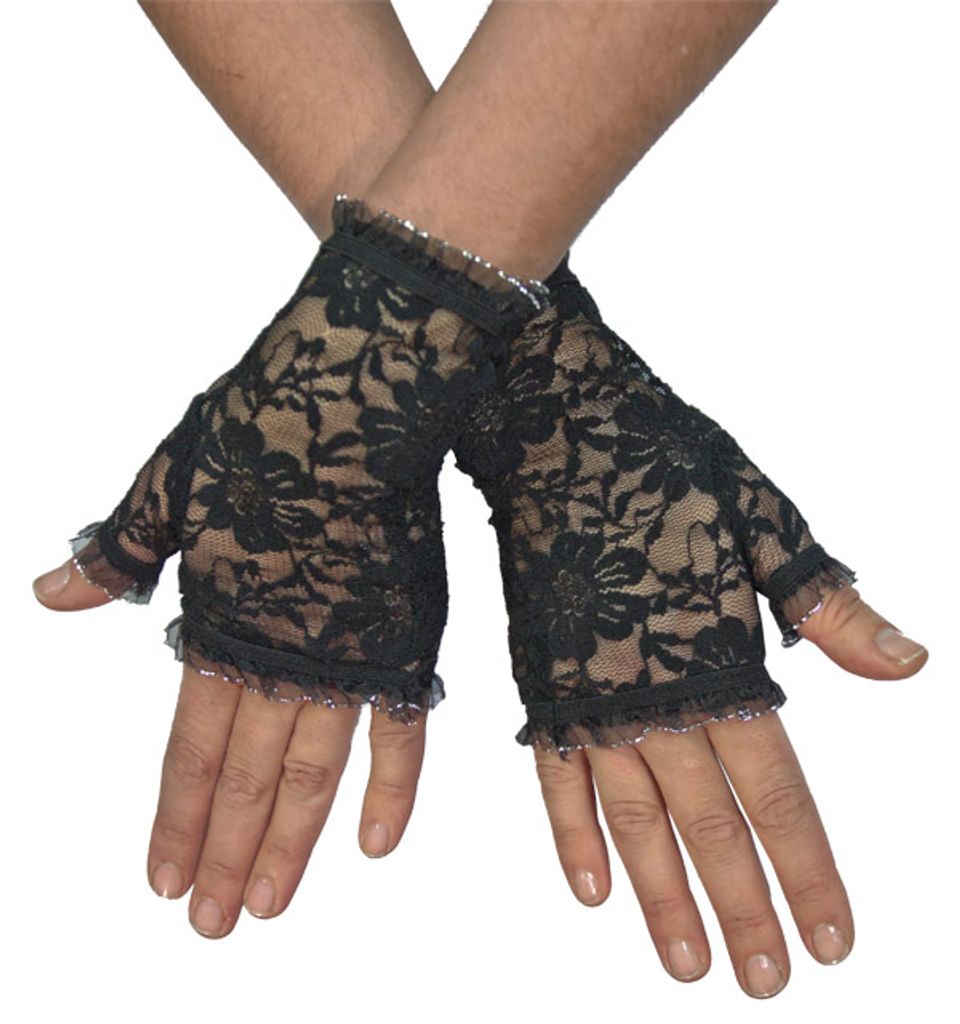 Handschuhe Vintage Damen Handschuhe VINTAGE 7 schwarz Damen Accessoires Vintage Damen Handschuhe & Fäustlinge Vintage Damen Handschuhe Vintage Damen 