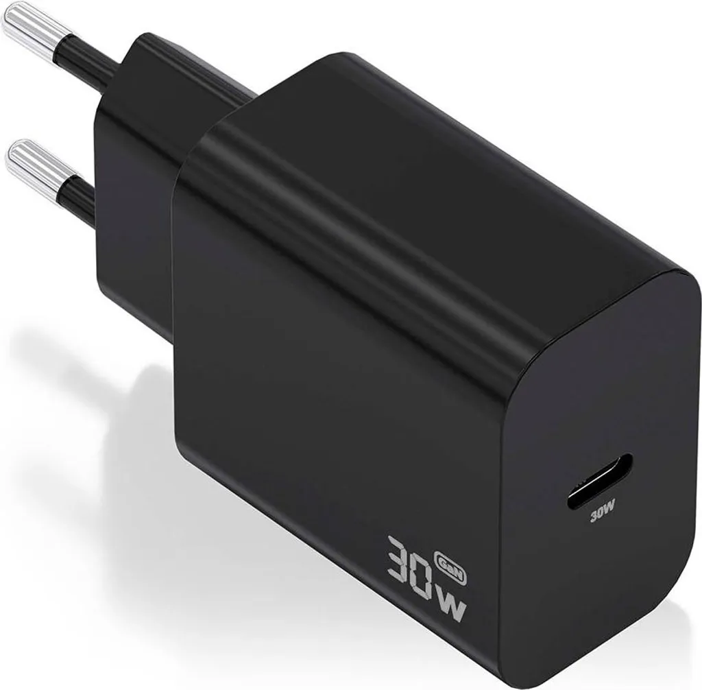 Caricabatterie GaN Aisens 30W USB-C Nero - Design Compatto e Potente