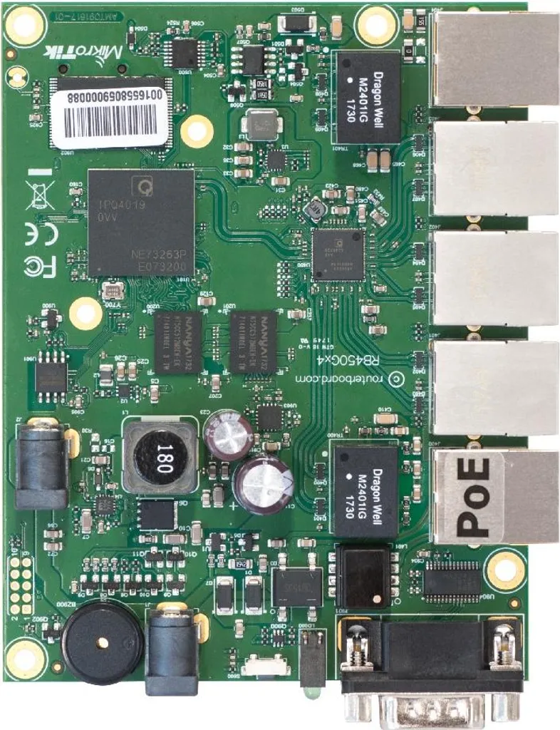 Router Professionale MikroTik RB450Gx4 | Efficienza Gigabit per SMB