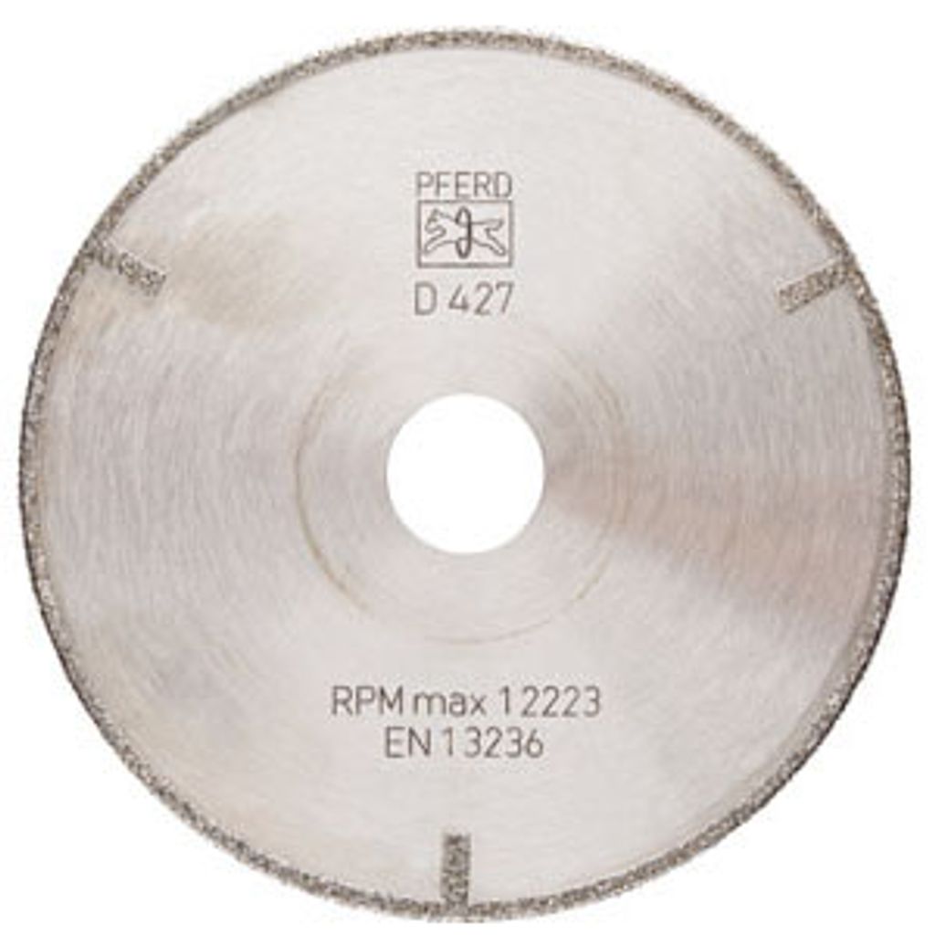 PFERD TOOLS Diamant-Trennscheibe D1A1R 50x2,0x10,0mm D357 (grob) mit Schutzsegment für GFK/CFK