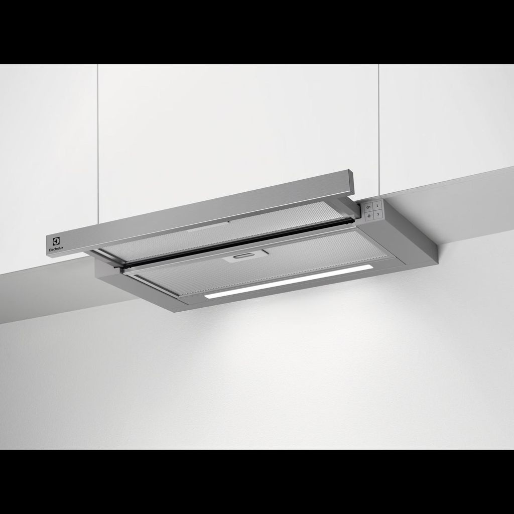 Electrolux LFP416X Dunstabzugshaube Flachschirmhaube 60cm Grau LED 3 Stufen
