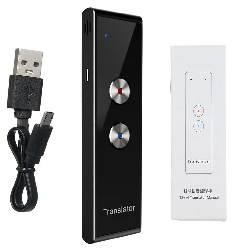 Tragbares Sprachübersetzungsgerät für 97 Sprachen, Sprachübersetzung, Online-übersetzung, Simultandolmetschen, App für Text-/Fotoübersetzung...