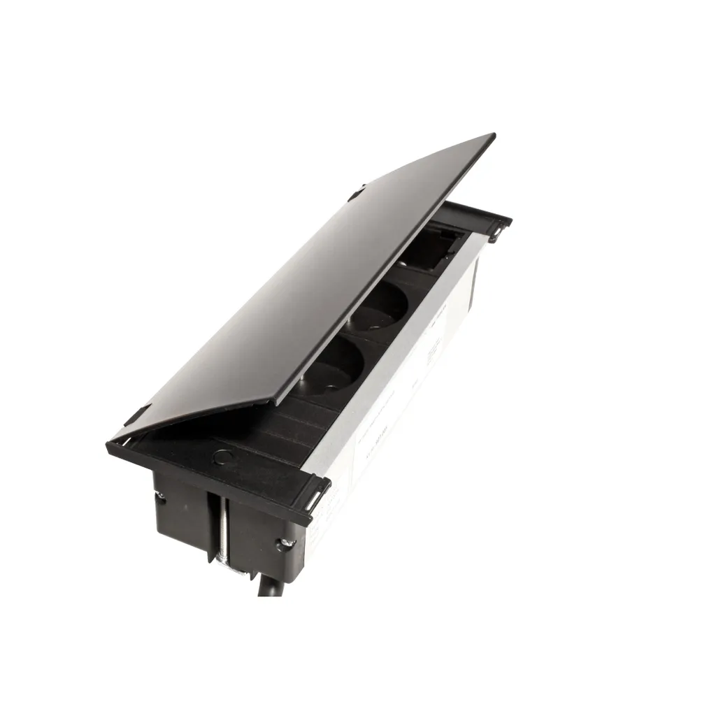 Clapet de Finition Noir S KAPSA BACHMANN 927.101 pour Bloc de Prises - 5