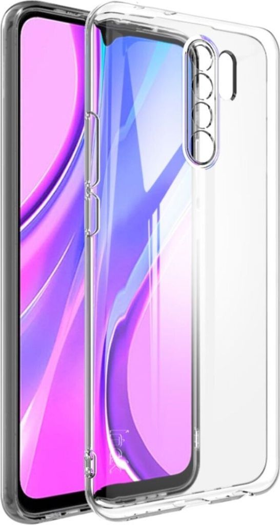 A clear protective phone case is shown with a smartphone inside.