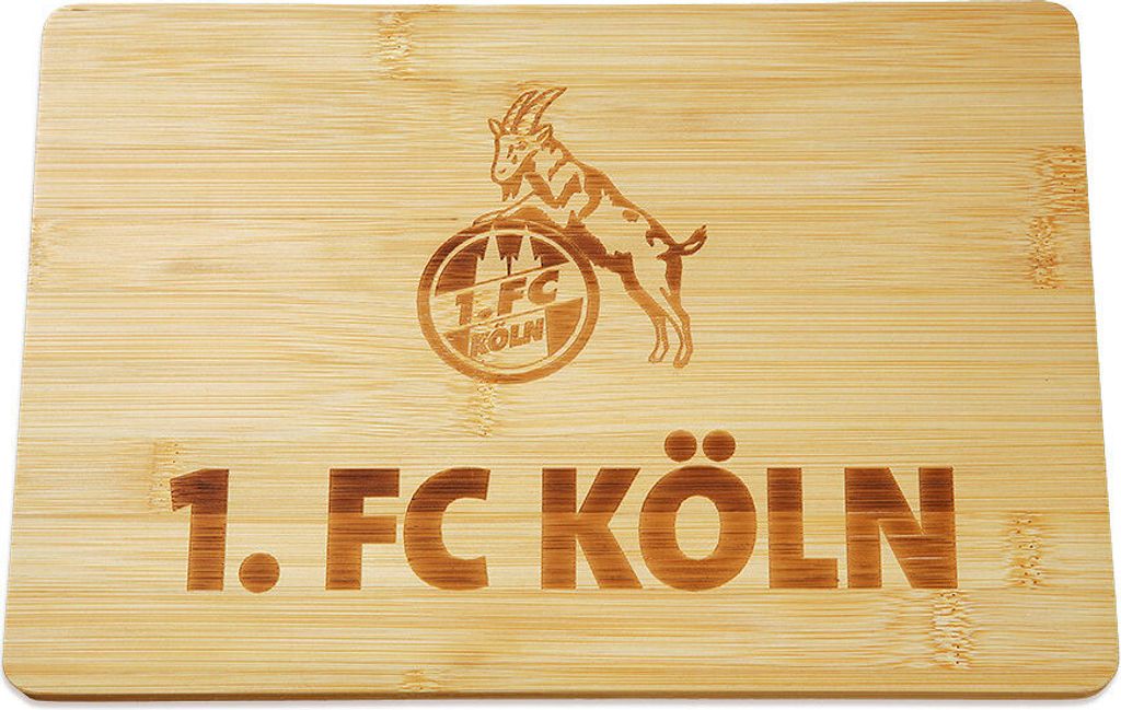 1. FC Köln Schneidebrett Bambus "1. FC Köln" Produktbild 