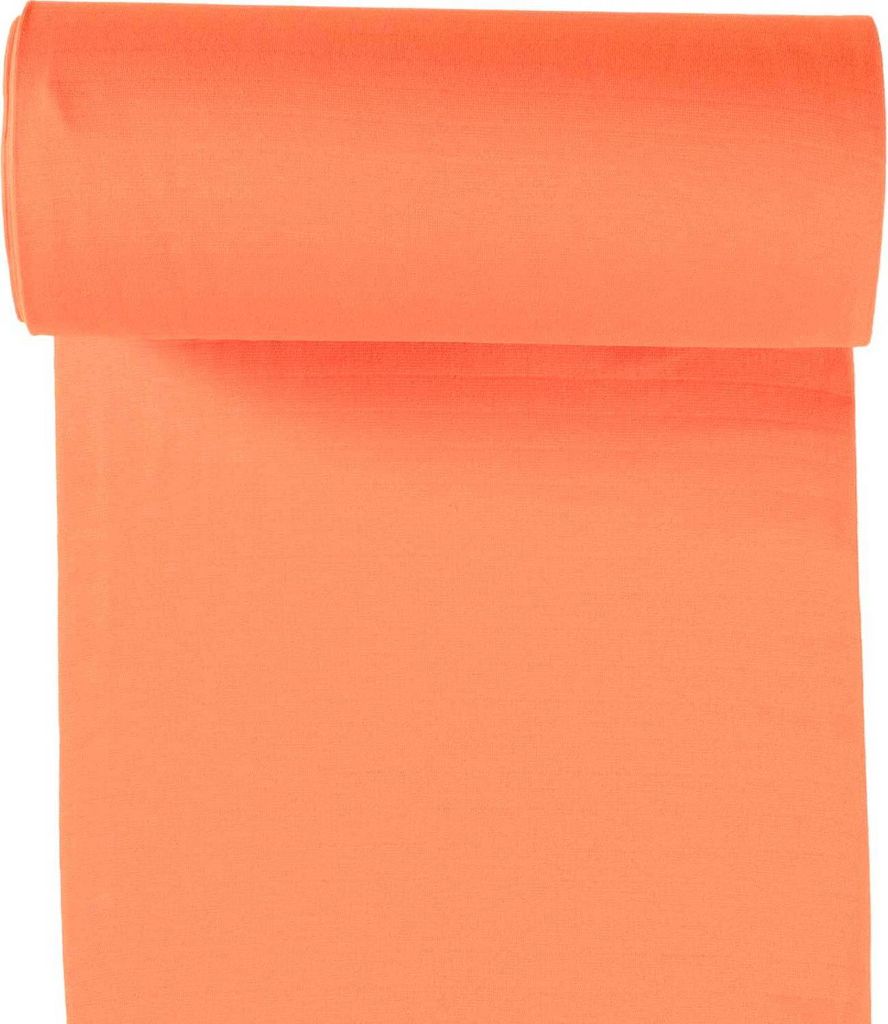 10m Rolle Bündchenstoff Uni 35/70cm Schlauchware Jersey Bezugsstoff