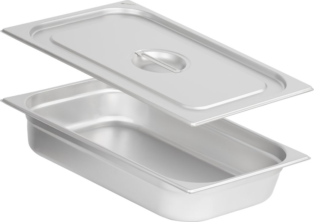 Mahlzeit GN Behälter 1/1 mit Deckel, Höhe 100 mm, Edelstahl Produktbild