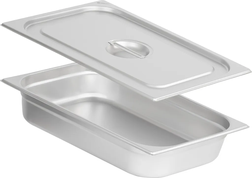 Contenitore GN 1/1 100mm Inox per Street Food e Chafing Dish