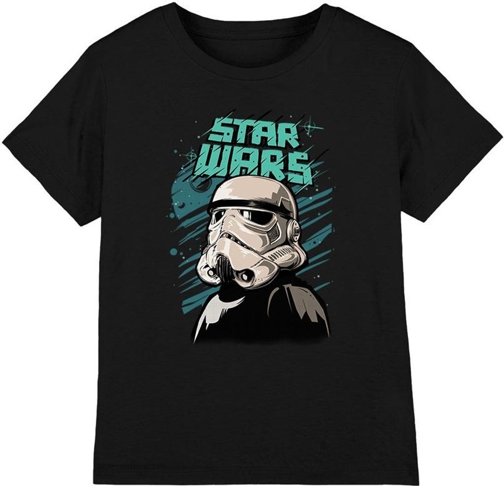 Star Wars - "Street Glare" T-Shirt für Kinder TV3775 (128) (Schwarz)