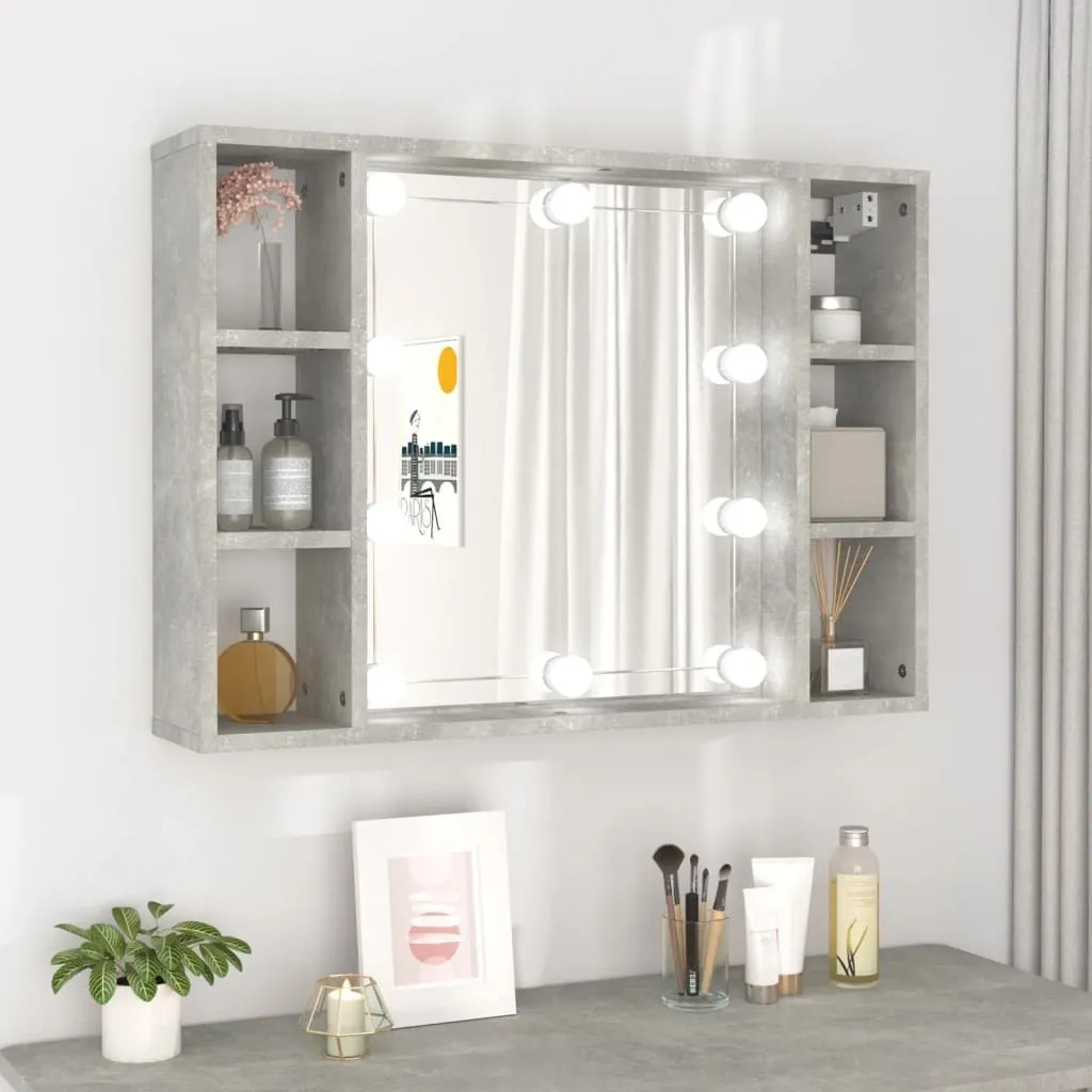 Occasione SYFAX Mobile Specchio LED Grigio Cemento 76x55 cm