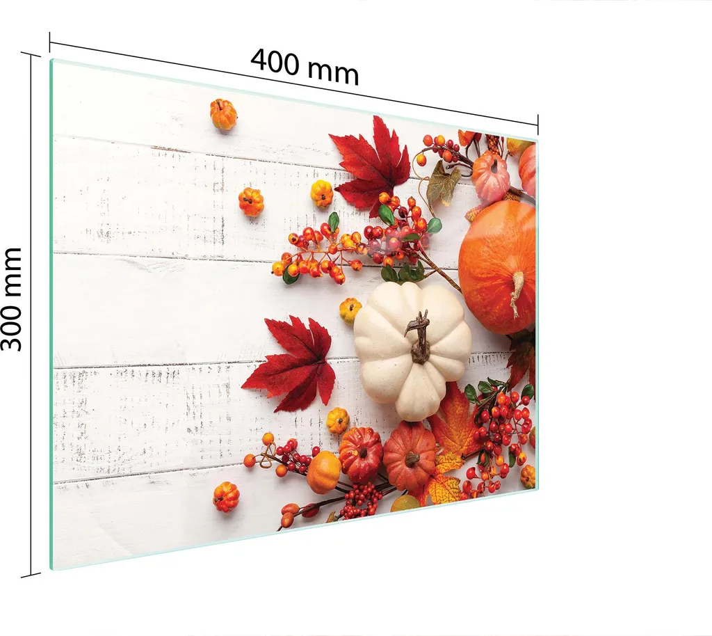 Tagliere Vetro Temperato 40x30 Zucca | Superficie Antimicrobica - 2