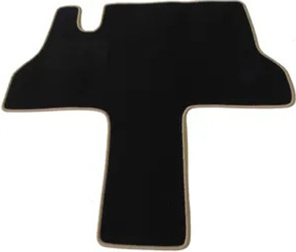 Mertex Automatte Autoteppich kompatibel mit Ducato J5 C25 280/290 Bj. 1981 - 1994 (Classic schwarz, beige)