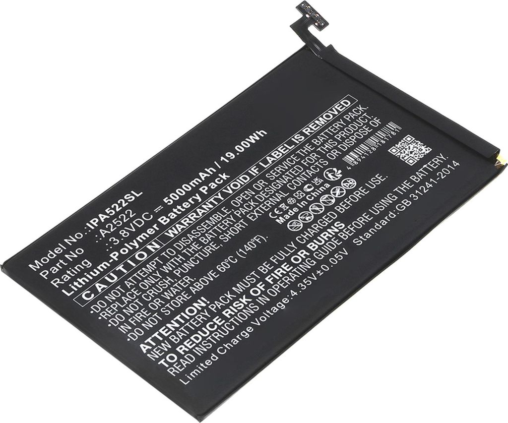 CELLONIC 1x Akku für Tablet Kompatibel mit Apple iPad Mini 6 (2021) - A2568, iPad Mini 6 (2021) - A2567, iPad Mini 6 (2021) - A2569, A2522 - (5000...