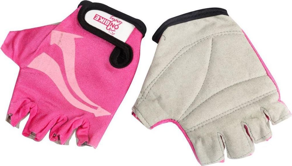 On Bike Halbfingerhandschuhe für Damenfahrräder mit Radfahrer-Fantasie-Dekorationen