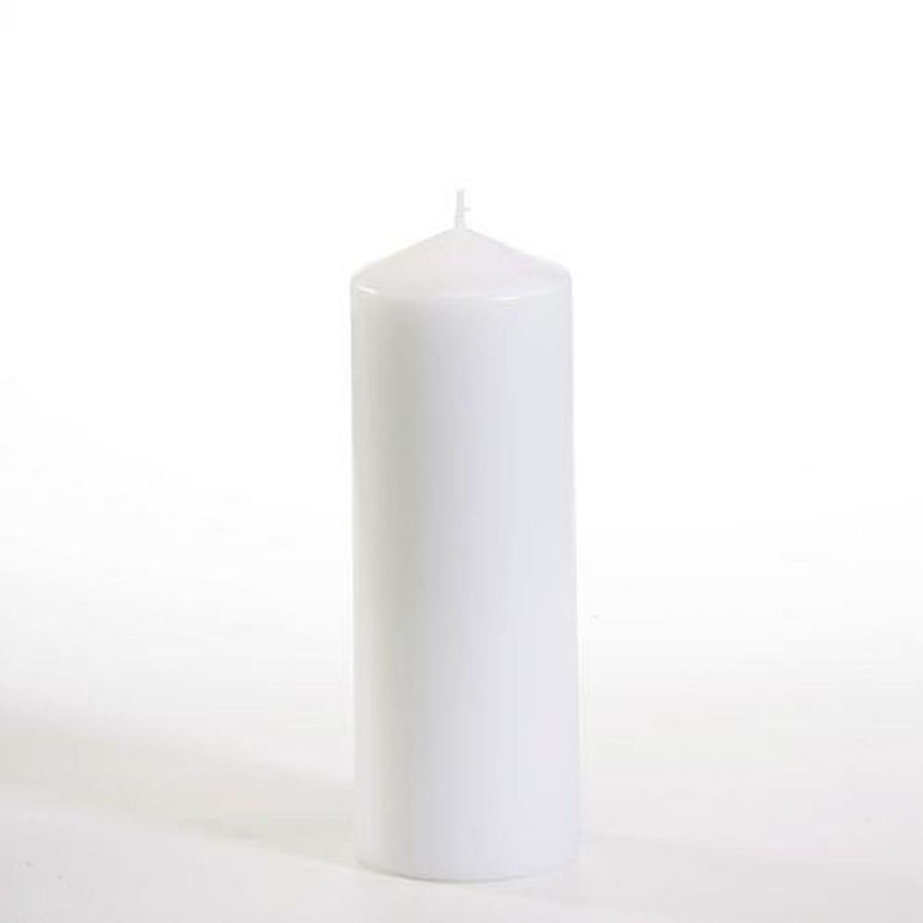 Stumpenkerze Ø 60 mm · 165 mm weiss Produktbild 