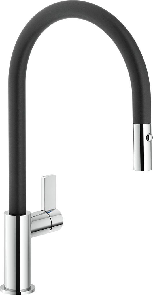 Reginox Armatur R31551 JAPURA BLACK CHROME / Küchenarmatur / Einhebelmischer / Mischbatterie schwarz-chrom