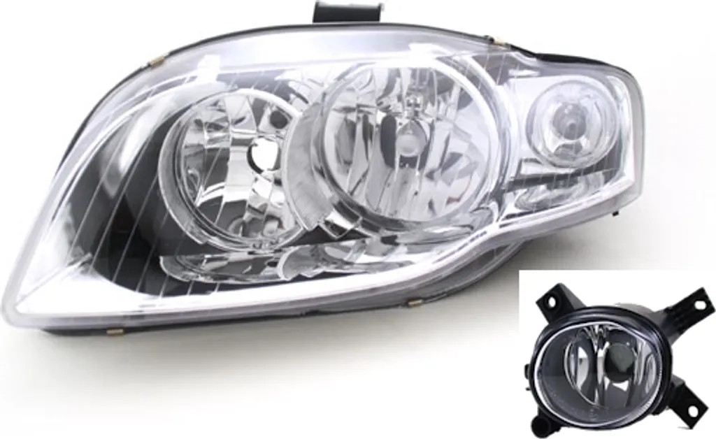 Fari Anteriori Johns Audi A4 B7 04-08 Lato Guida H7/H7 con Fendinebbia