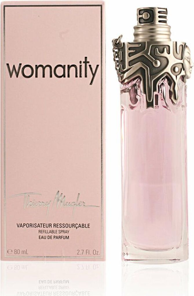 A perfume bottle and its box are displayed side-by-side against a white background.