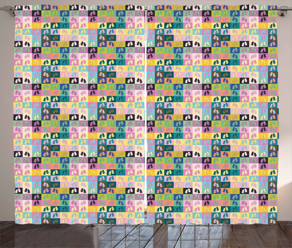 Tenda per Camera da Letto ABAKUHAUS Rustica 280x245 cm Multicolore