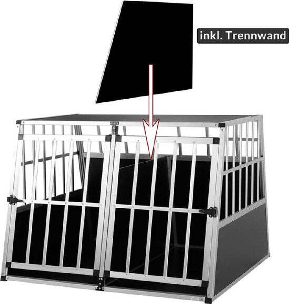 CADOCA® Hundetransportbox Aluminium Hundebox Kofferraum Produktbild 16