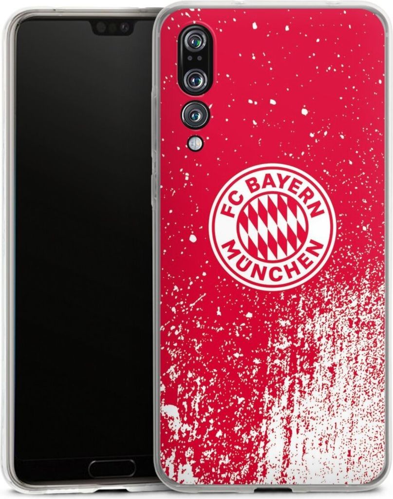 DeinDesign Handyhülle für Huawei P20 Pro Silikon Hülle Case Smartphone Schutzhülle FC Bayern München FCB Offizielles Lizenzprodukt