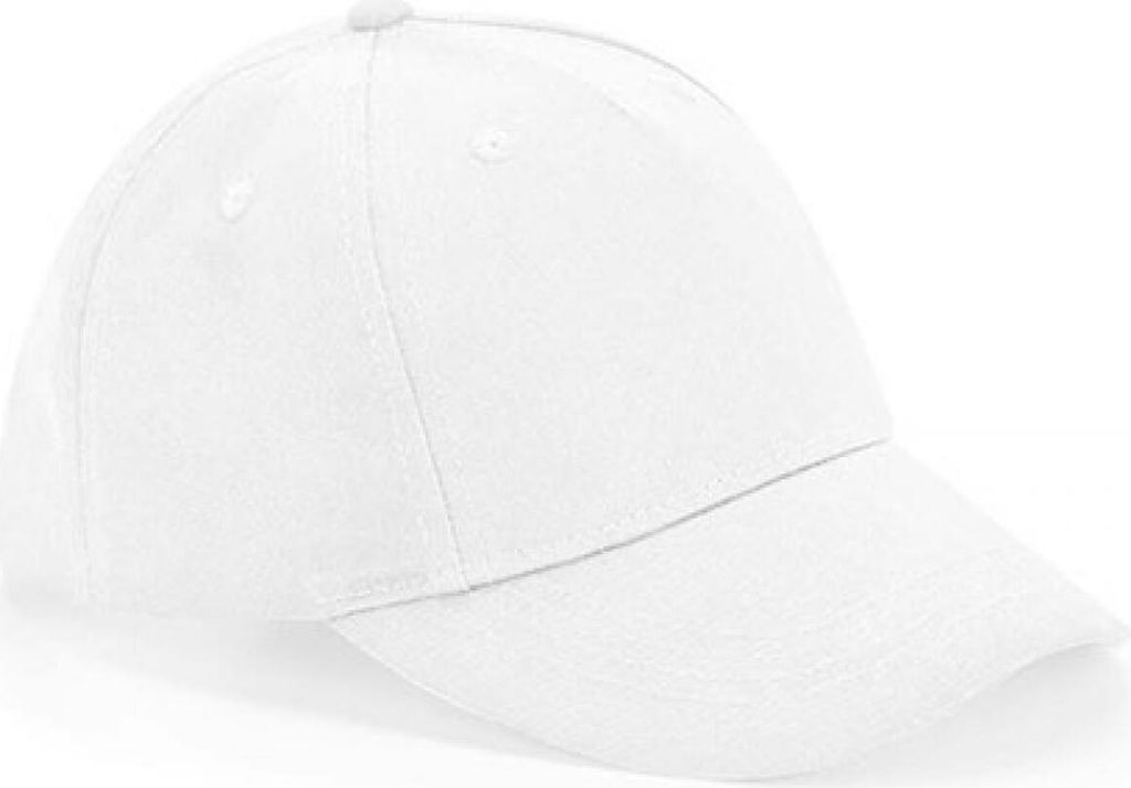 Beechfield B63NB | Junior Organic Baumwolle 5 Panel Cap Bio Baumwolle - Farbe: White - Größe: One Size
