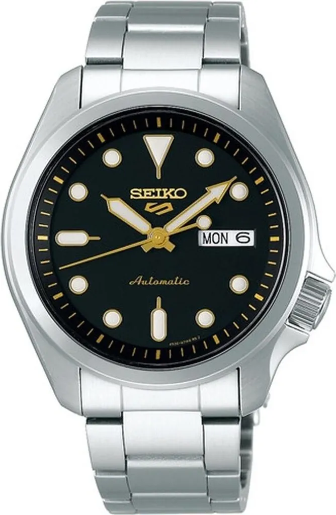Montre automatique homme Seiko 5 Sports SRPE57K1 en métal argenté