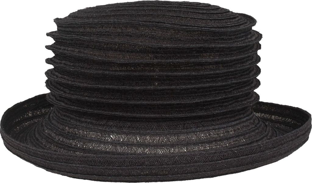 Mayser knautschbarer & faltbarer Bortenhut Bella aus Hanf