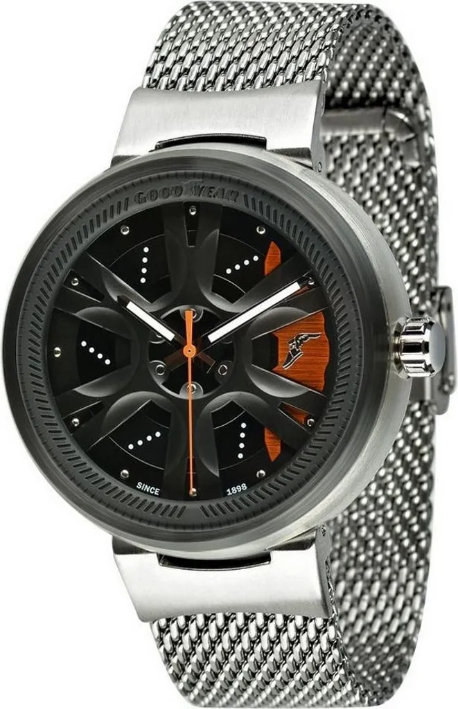 Montre Homme Goodyear G.S01240.01.04 Quartz Précis avec Bracelet Noir