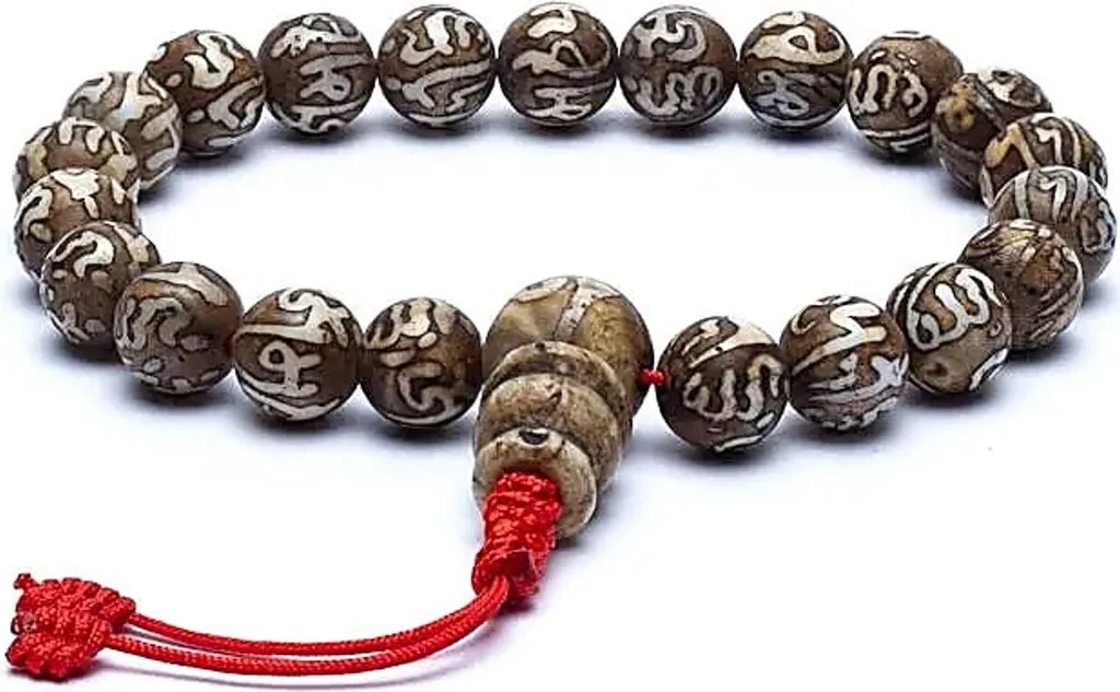 Mala Coquillage Ompmh Sculpté 21 Perles 0,8 cm Bracelet Ajustable Zen