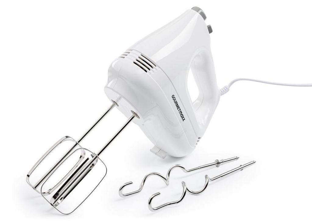 GOURMETmaxx Handmixer 250W weiß inkl. Rührbesen Produktbild 