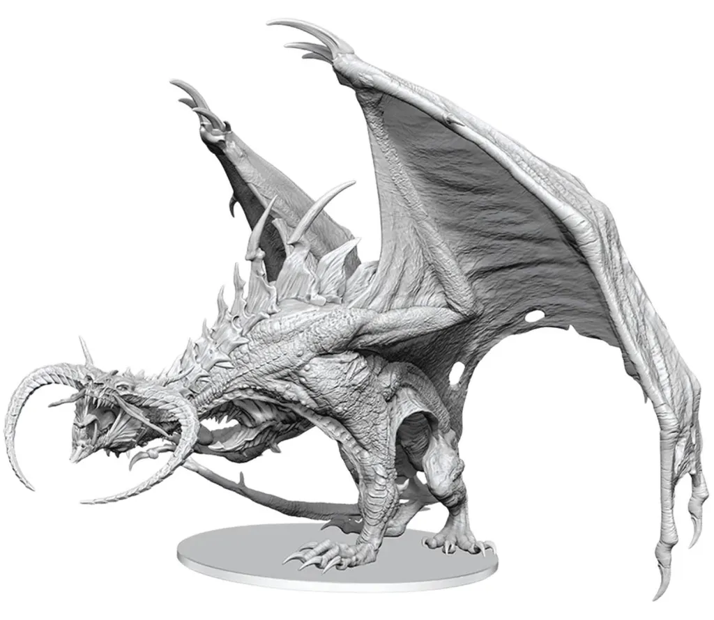 Dragon Diabolique Pathfinder Battles : Figurine Haut Détail avec Apprêt
