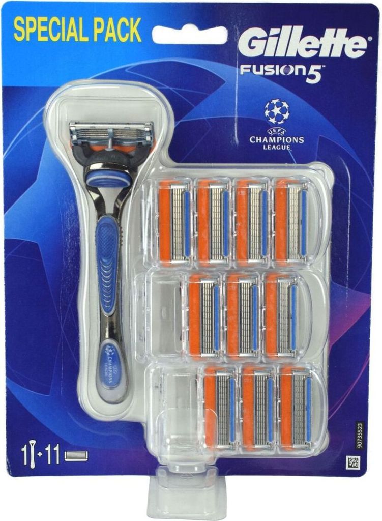 Gillette Fusion, Niebieski, Szary, 1 szt. Zdjęcie produktu 