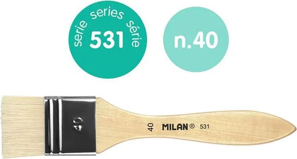 Milan Spalter Chungkingr Borstenpinsel Zum Lackieren Und Ölfarbenmalen Serie 531 40 Mm Golden Golden One Size