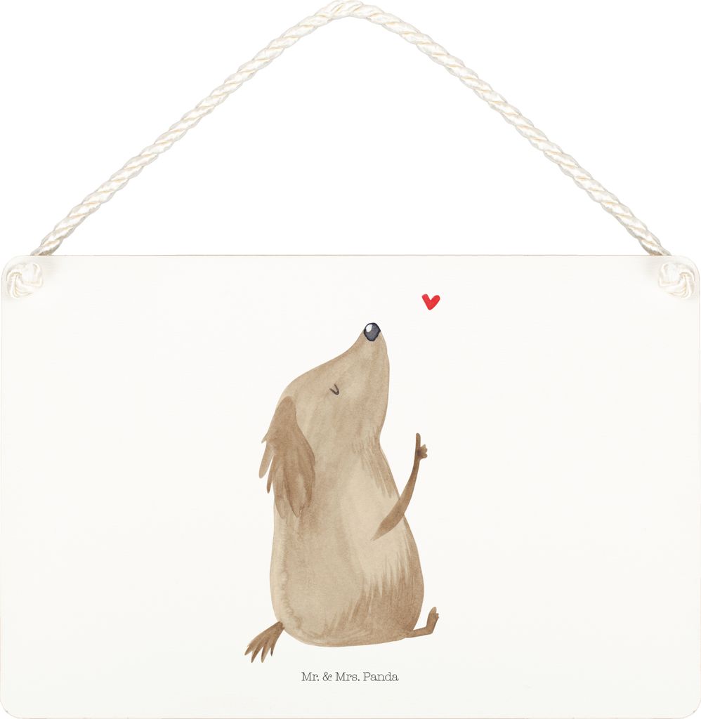 Mr. & Mrs. Panda holzbild Hund Liebe DIN A5 - Weiß - Geschenk, Holzschild, Sprüche, Schild, Türschild, Hunde, wandtafel, kleine aufmerksamkeit, ...