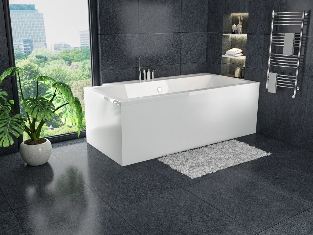 Obdélníková vana Akrylátová vana 165x75 Quadro s krytem Obrázek produktu 