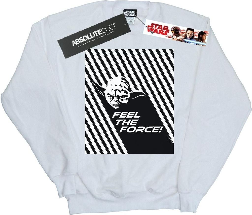 Star Wars - "Feel The Force" Sweatshirt für Herren BI45563 (L) (Weiß)