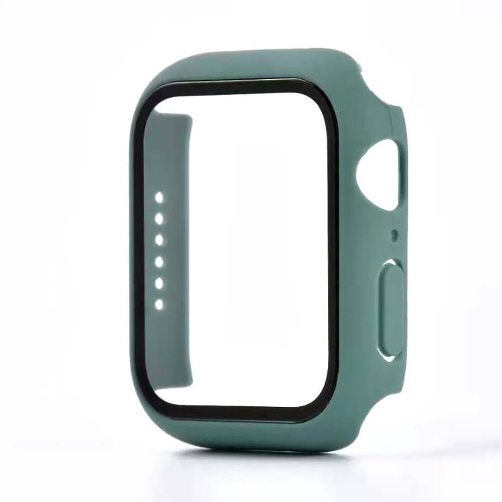 Smartphonica Gehäuse mit Glasbildschirmschutz für Apple Watch 42mm - Dunkelgrün