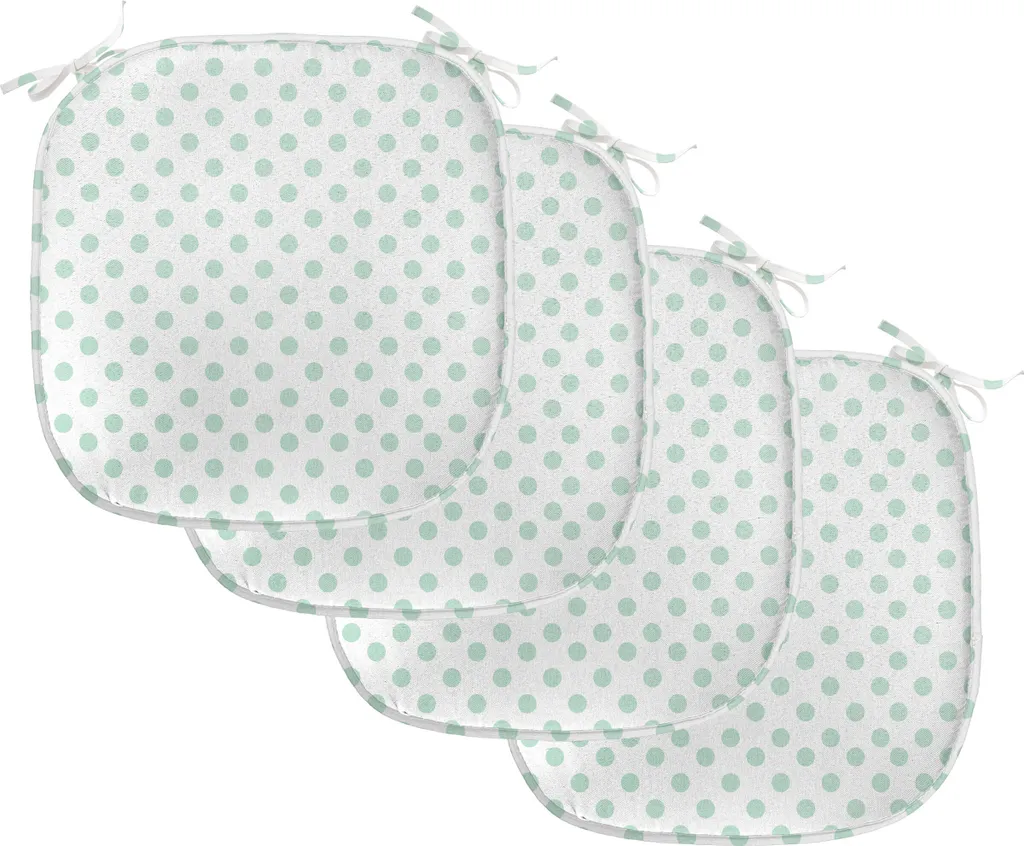 ABAKUHAUS Mattone Federa Fodera Cuscino, Geometrico Via Elementi, Copricuscino Quadrato Decorativo, 90 cm x 40 cm, Laurel Verde e Bianco