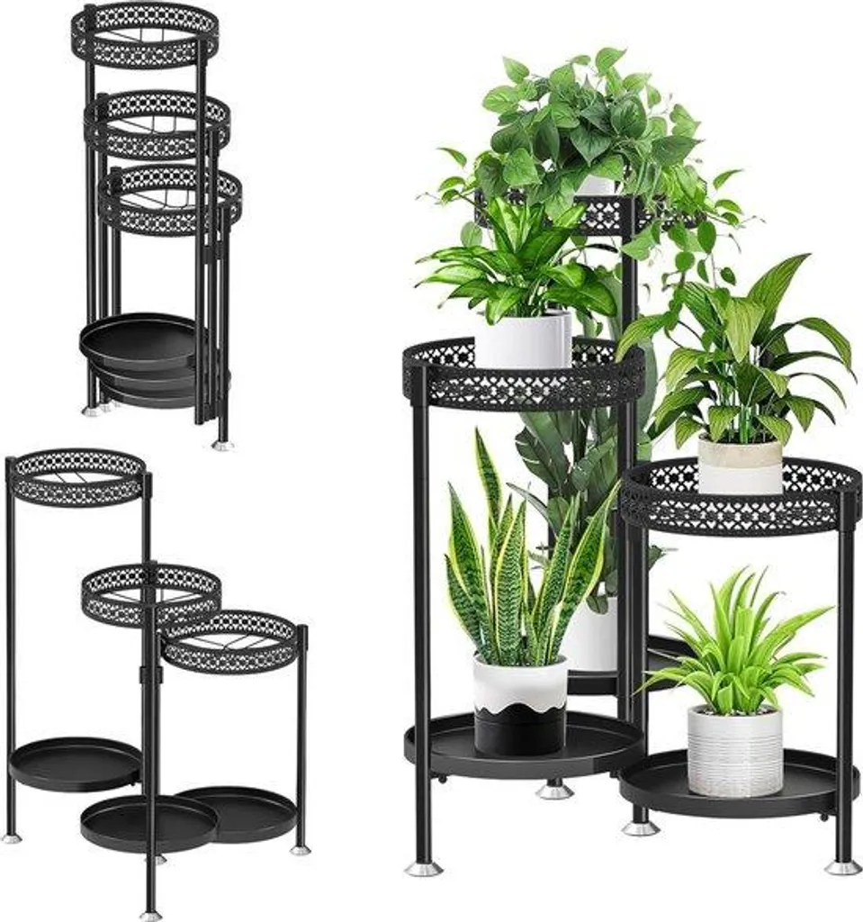 Support à plantes 6 niveaux pour gagner de la place et ranger vos fleurs