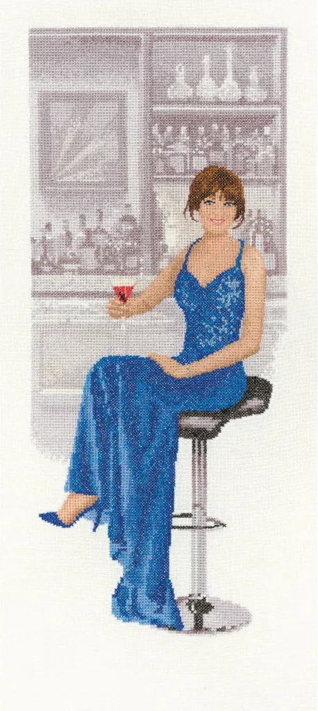 Kit Heritage Crafts Stella Punto Croce Contato Aida 14ct 16.5x40cm