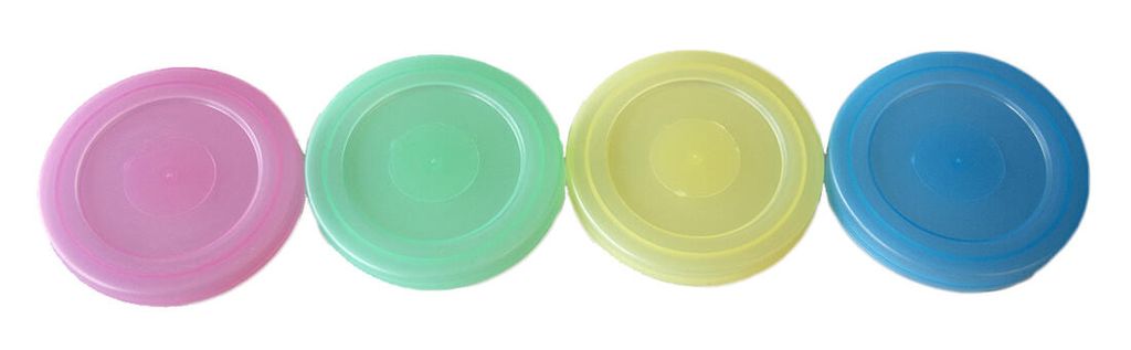 Víčko OMNIA 8,5cm plastové, pastelové barvy (4ks) Obrázek produktu 