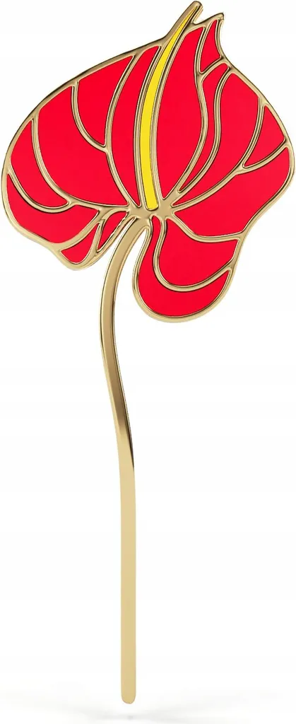 Spilla Anthurium PINETTI Oro 14K - Accessorio Statement di Tendenza