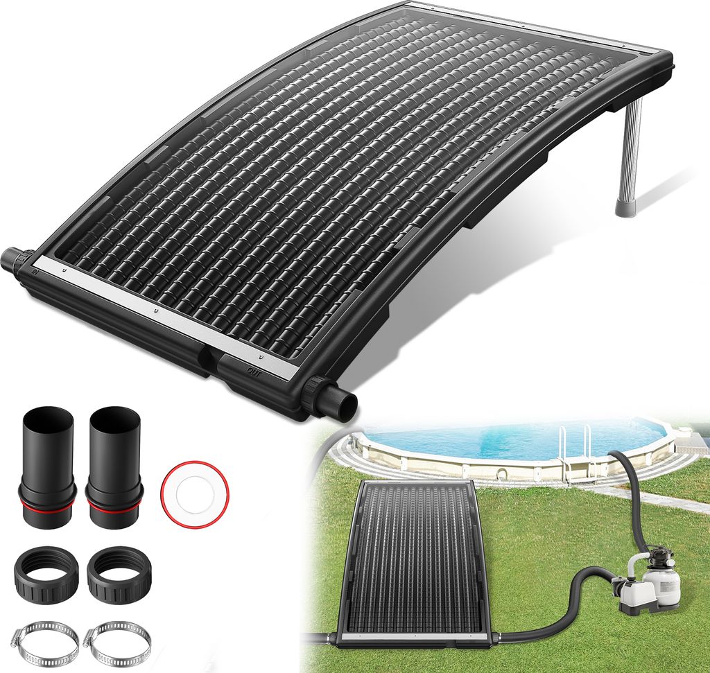 UISEBRT Solar Sonnenkollektor 15L Poolheizung Solarheizung Produktbild 1
